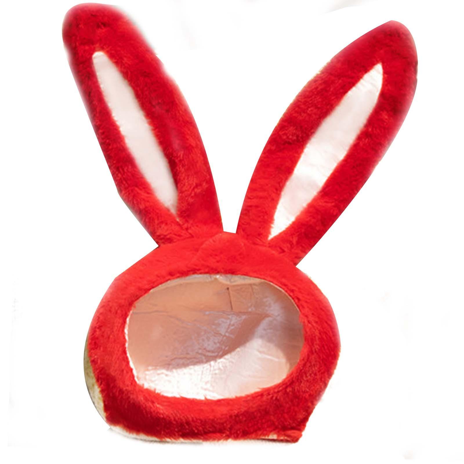 Soft Rabbit Hat Long Ears Accessories Photo Props Crafts Plush for Dress up Hat Ornament