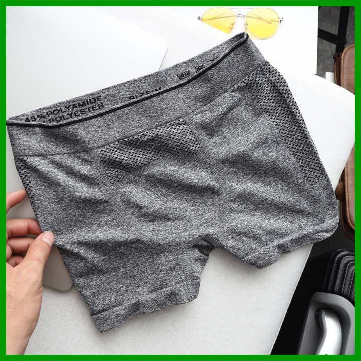 Quần Lót Nam, Quần Sịp Đùi Nam Boxer Cao Cấp. Quần Xịn, Dệt Không Đường May Chất Cotton Bamboo Siêu Mát