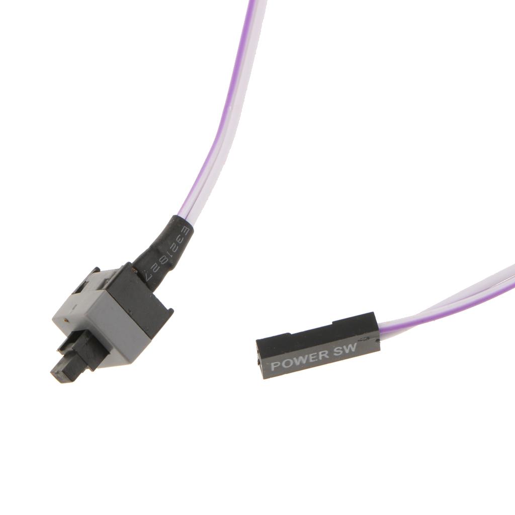 70cm/ 27'' PC Case Power Push Button Cable ATX Computer On/Off Switch Wire