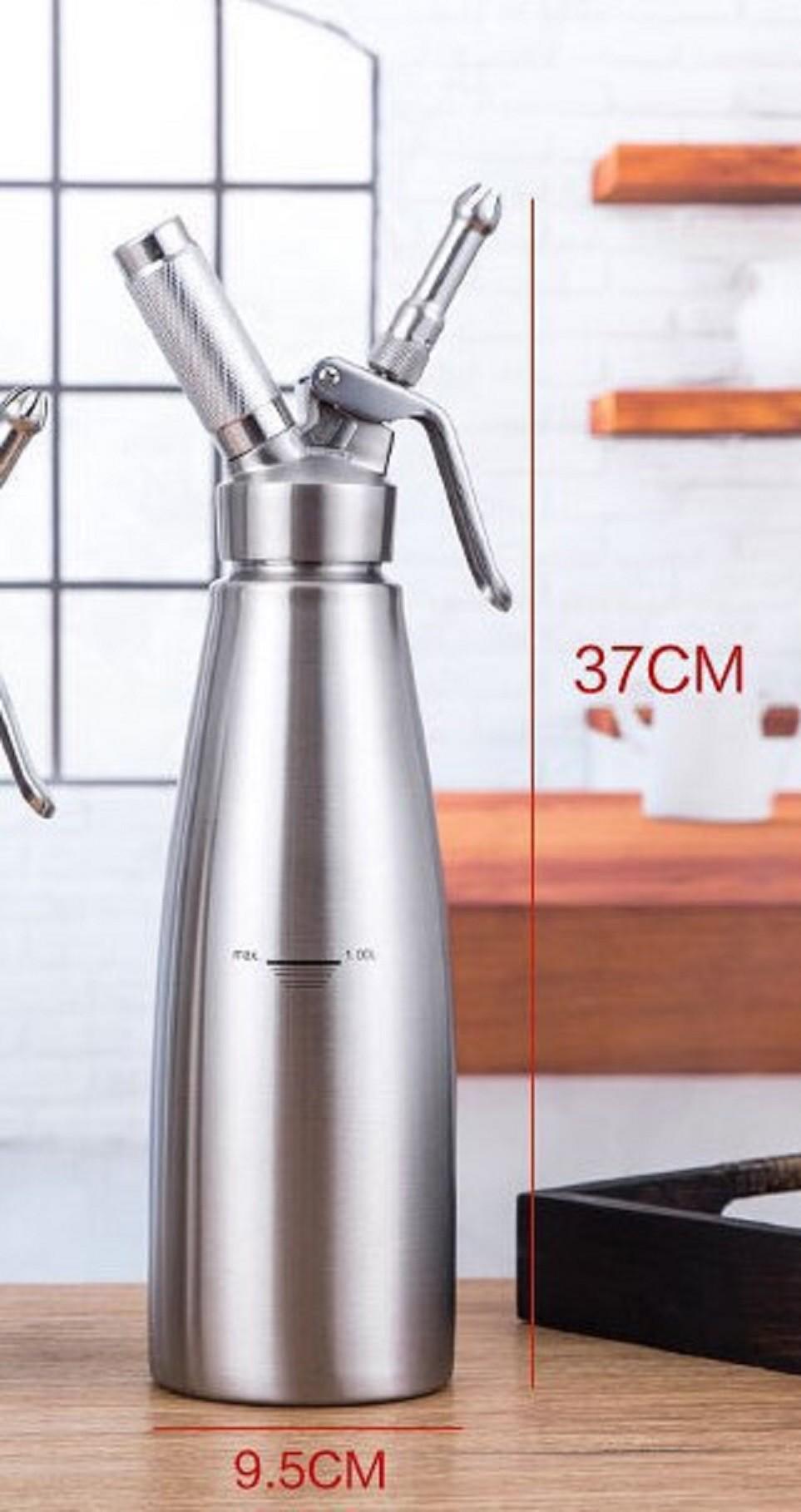 Bình Xịt Kem Tươi Cao Cấp Inox #304 - 1000ml