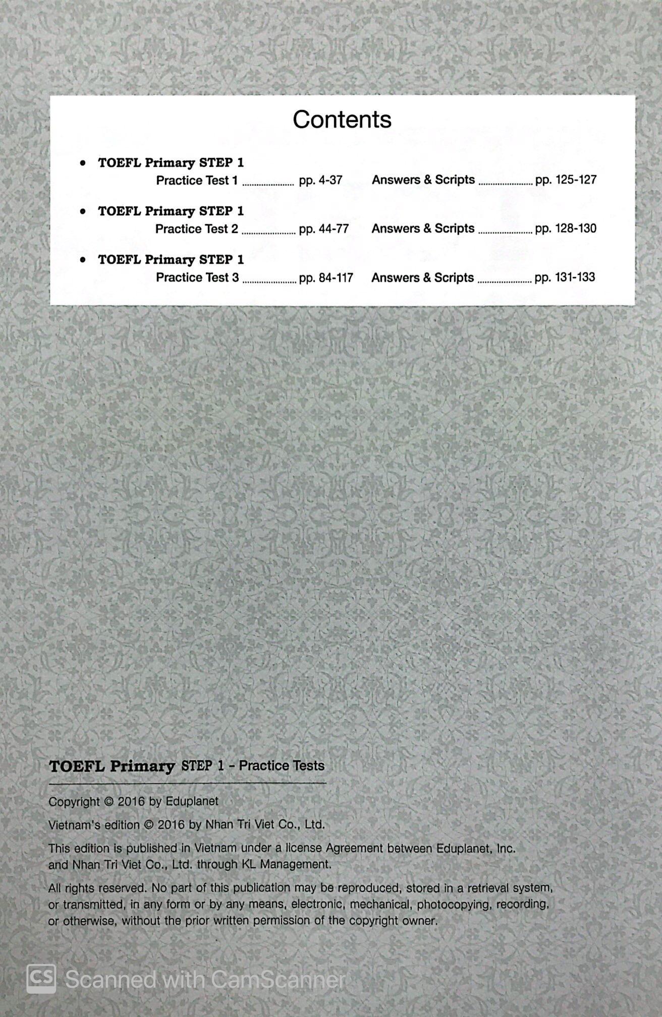 TOEFL Primary Step 1 - Practice Test (Kèm CD)