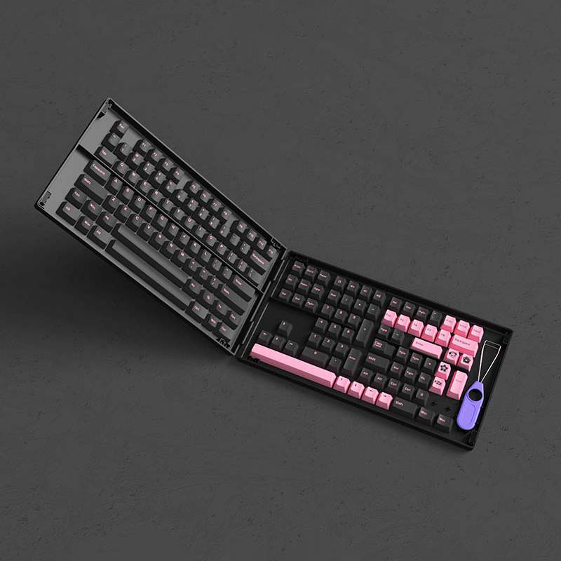 Nút Bàn Phím Cơ AKKO Keycap Set - Black Pink The dancer Version (Cherry Profile) - Hàng Chính Hãng