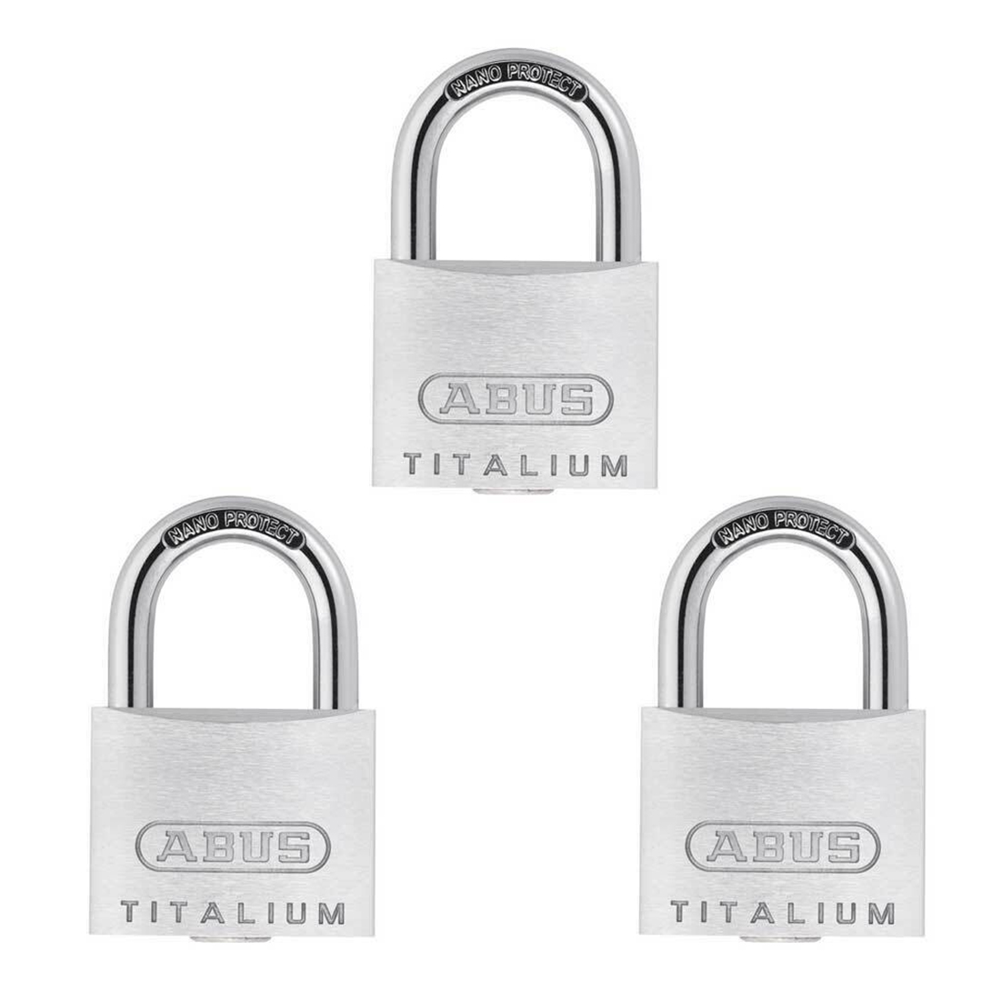 Bộ 3 ổ khóa ABUS Titalium 64TI/40 Triples rộng 40mm dùng chung 4 chìa