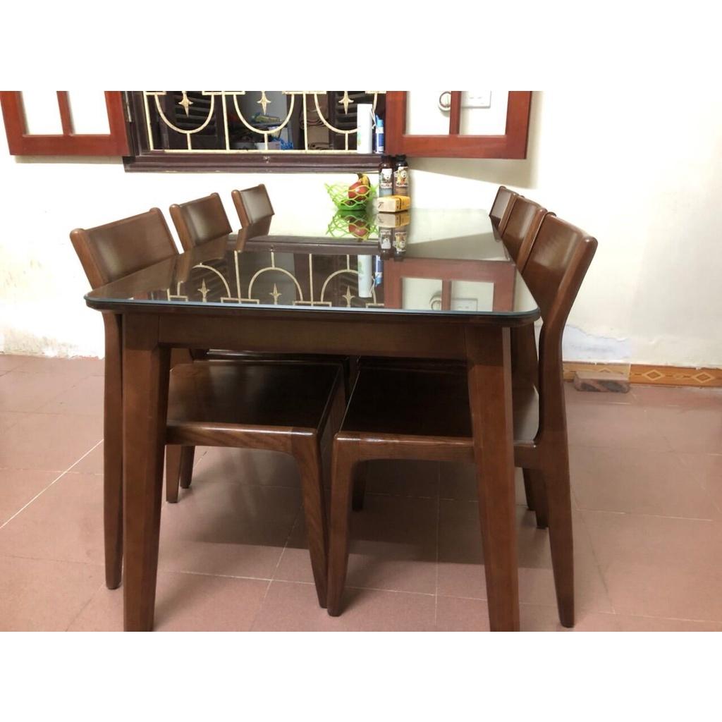 Bàn Ăn Gỗ Sồi 6 Ghế