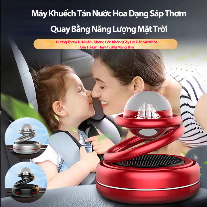 Máy Khuếch Tán Sáp Thơm Gắn Taplo Ô Tô M01 Vũ Trụ Xoay Vô Cực Bằng Năng Lượng Mặt Trời Lan Tỏa Nước Hoa Khử Mùi Cao Cấp Tặng Kèm Vòng Thơm