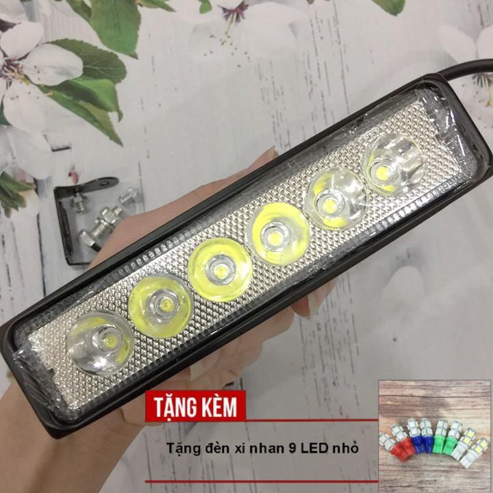 Đèn trợ sáng C6 - Dài trang trí ô tô, xe máy A213-TK02 - Tặng kèm đèn Led xin nhan 9 Led