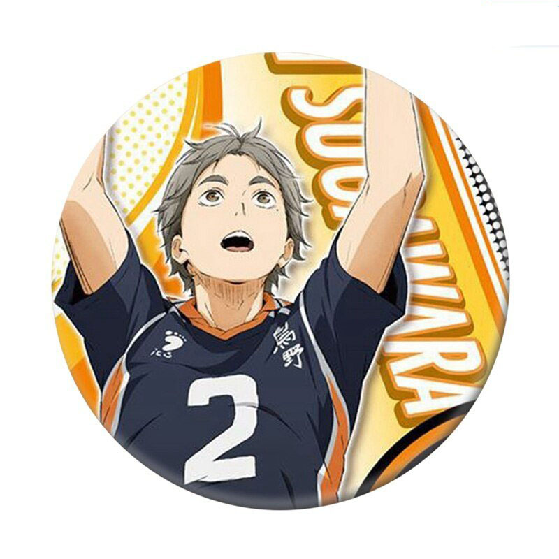 Combo 8 huy hiệu HAIKYUU - VUA BÓNG CHUYỀN anime