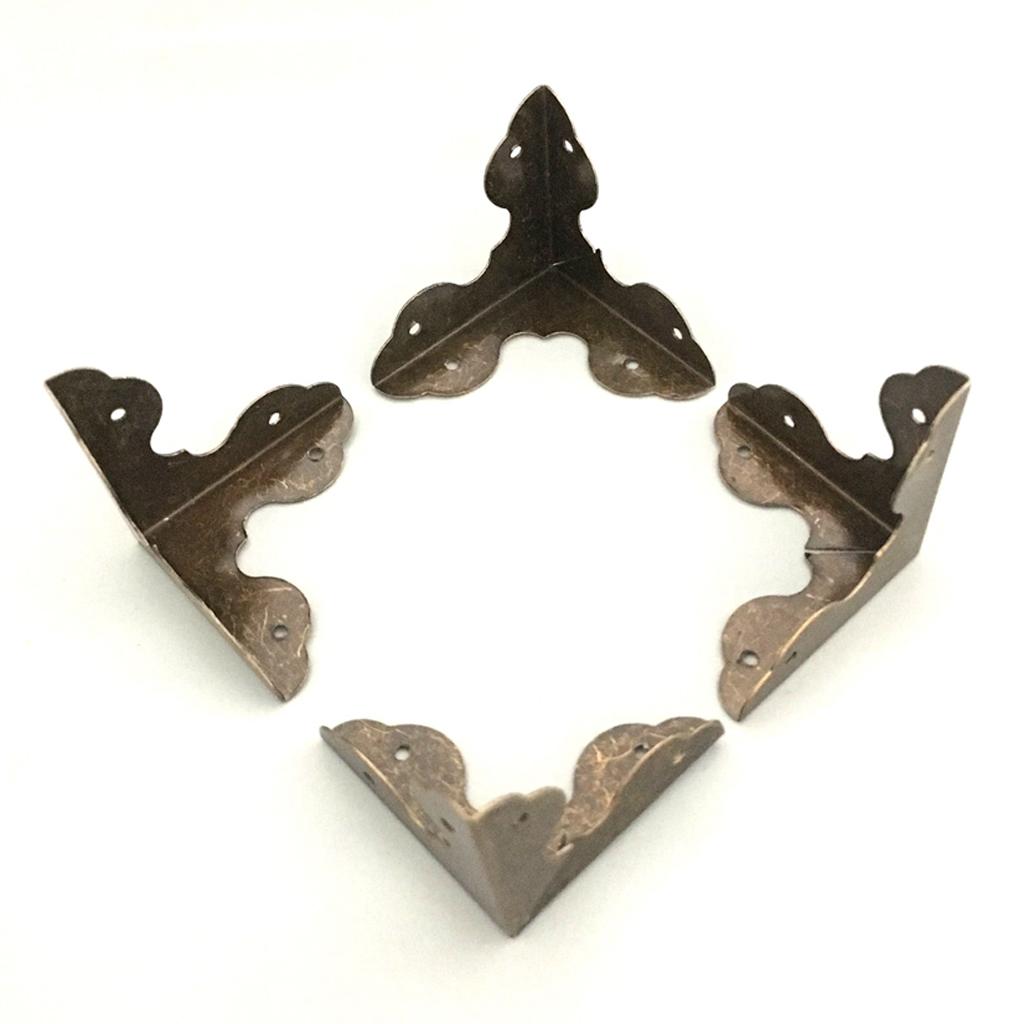 4pcs Decorative Vintage Jewelry Gift Box Corner Edge Guards Protectors Cover