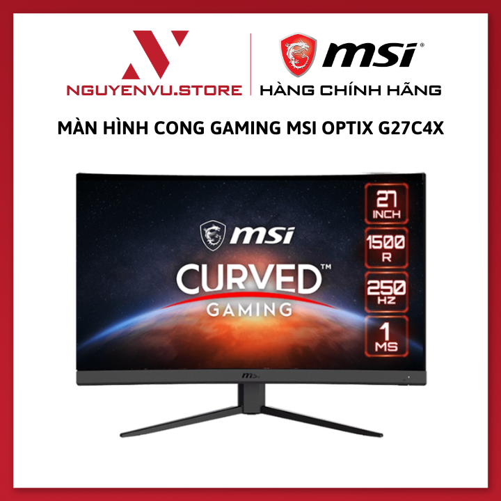 Màn Hình Cong MSI Optix G27C4X (27&quot;/FHD/VA/250Hz/1ms) - Hàng Chính Hãng