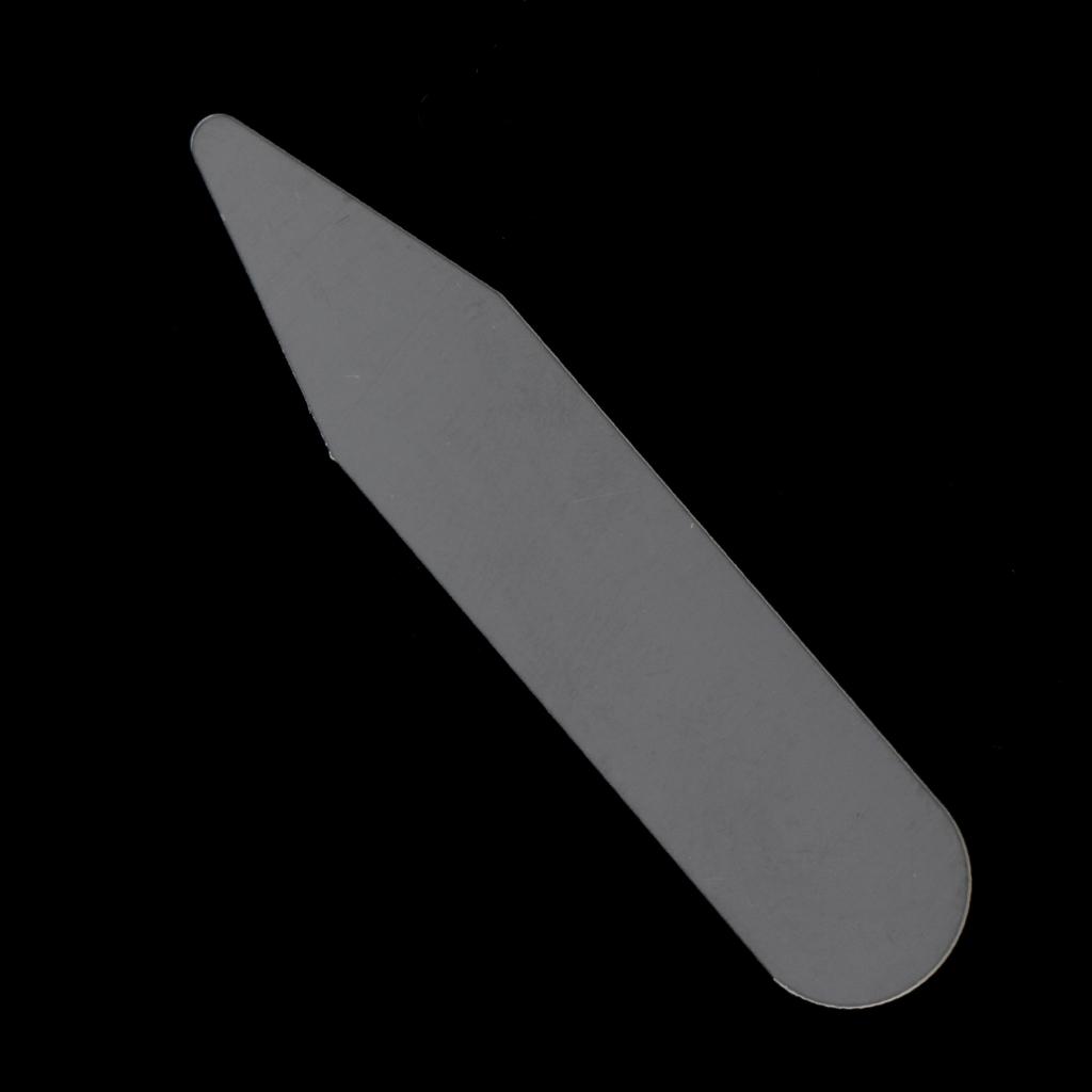 200pcs Plastic Collar Stays Shirts Inserts For Mens Business Dress 5cm Clear