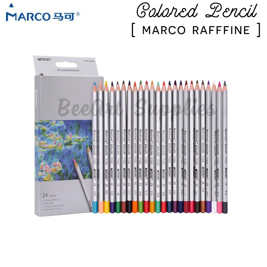 Bút chì màu MARCO RAFFINE Set 12/24/36 mầu chì cao cấp - TIỆM NHÀ MILK