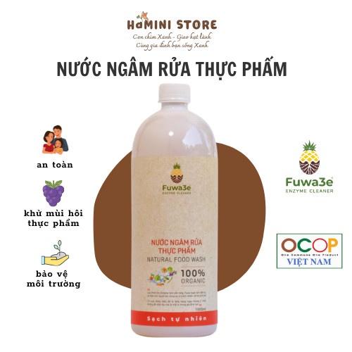 Nước ngâm rửa thực phẩm rau củ quả khử mùi hôi thịt cá organic Fuwa3e an toàn cho bữa ăn gia đình bạn 1000ml