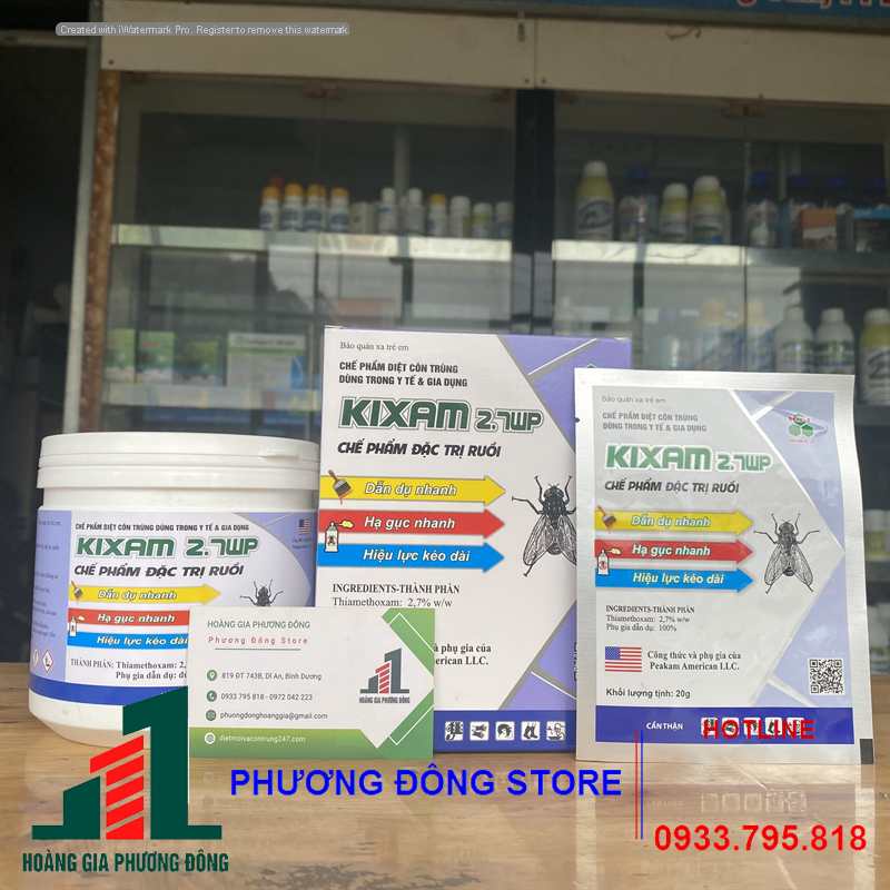 Thuốc diệt ruồi dạng bả KIXAM 2.7WP _ 400gam
