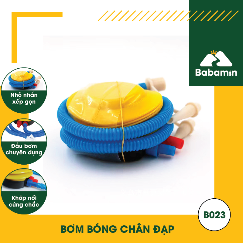 Bơm Bóng, Bơm Hơi, Bơm Phao Đạp Chân Mini - B023