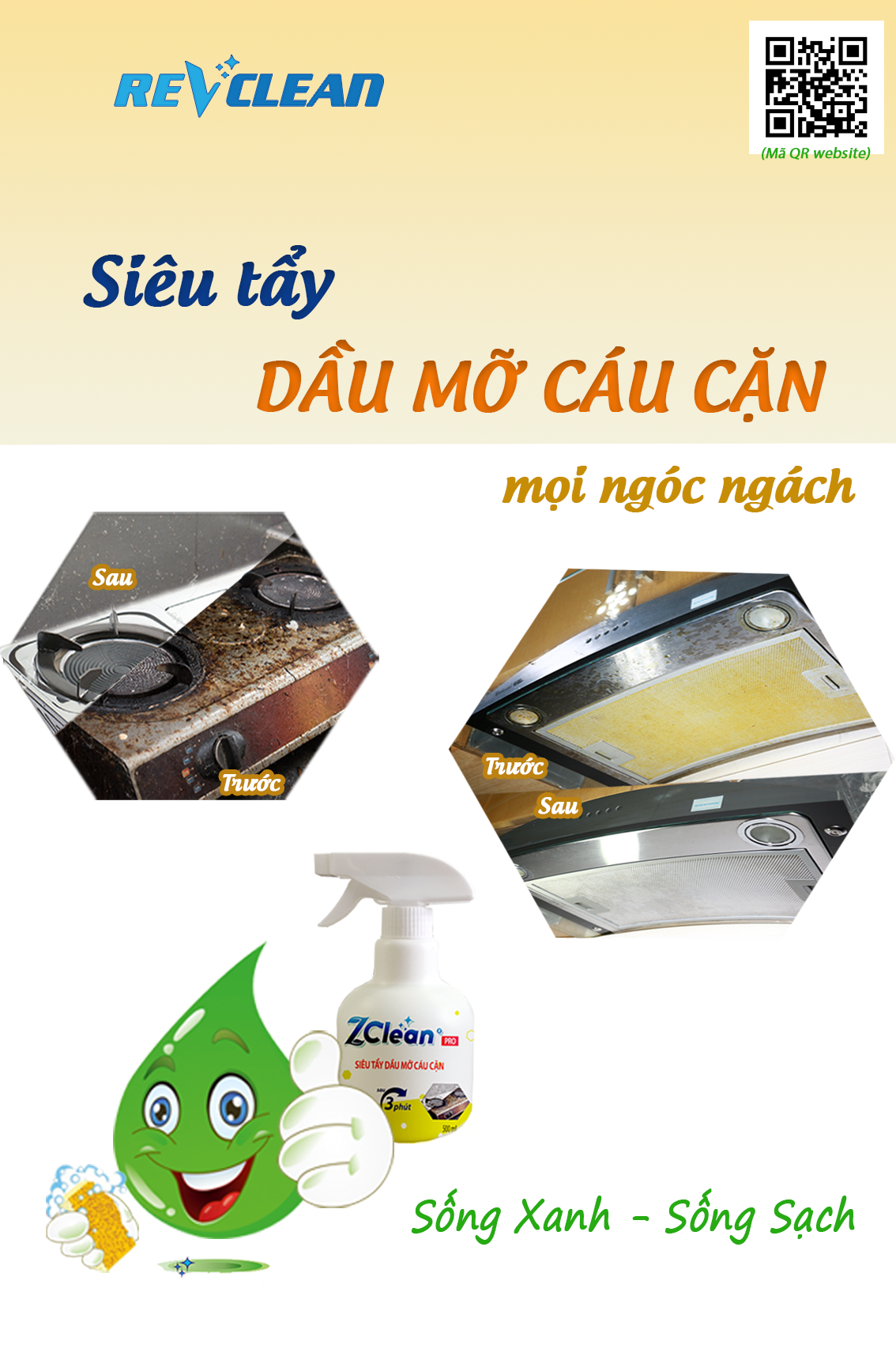 SIÊU TẨY DẦU MỠ CÁU CẶN - LÀM SẠCH TỦ HÚT MÙI, BẾP, LÒ NƯỚNG...