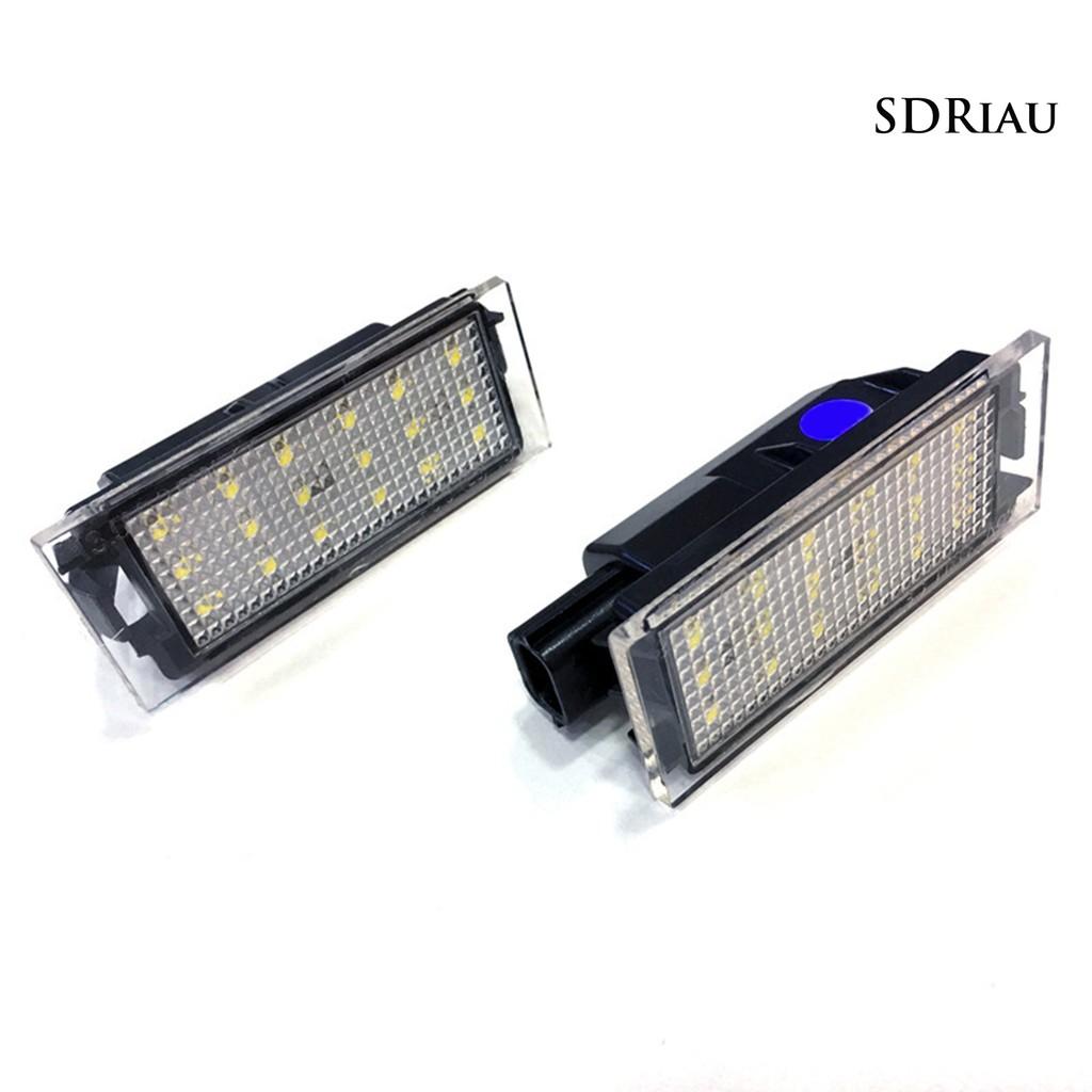 Bộ 2 Đèn Led Chiếu Sáng Biển Số Xe Cho Renault Clio Megane Master