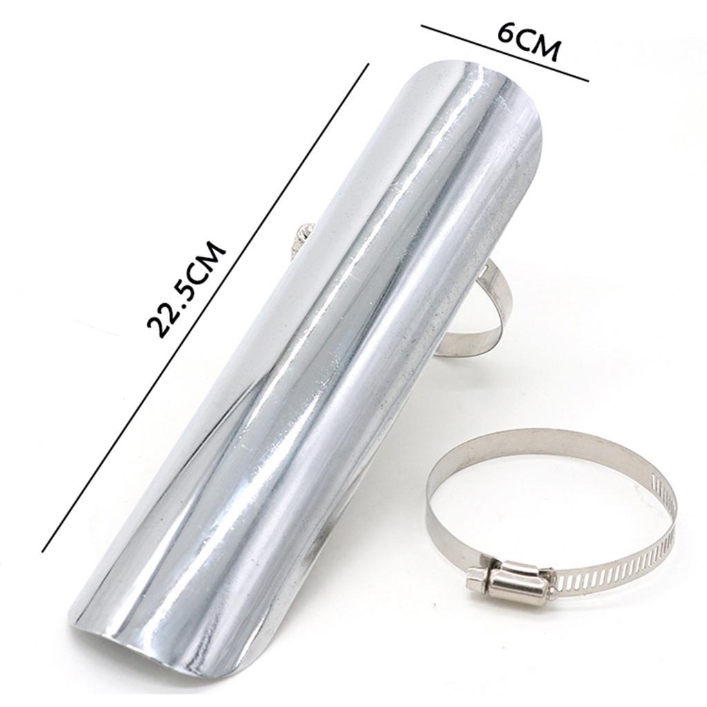 Motorcycle Exhaust  Pipe Protector Heat  for   Chrome