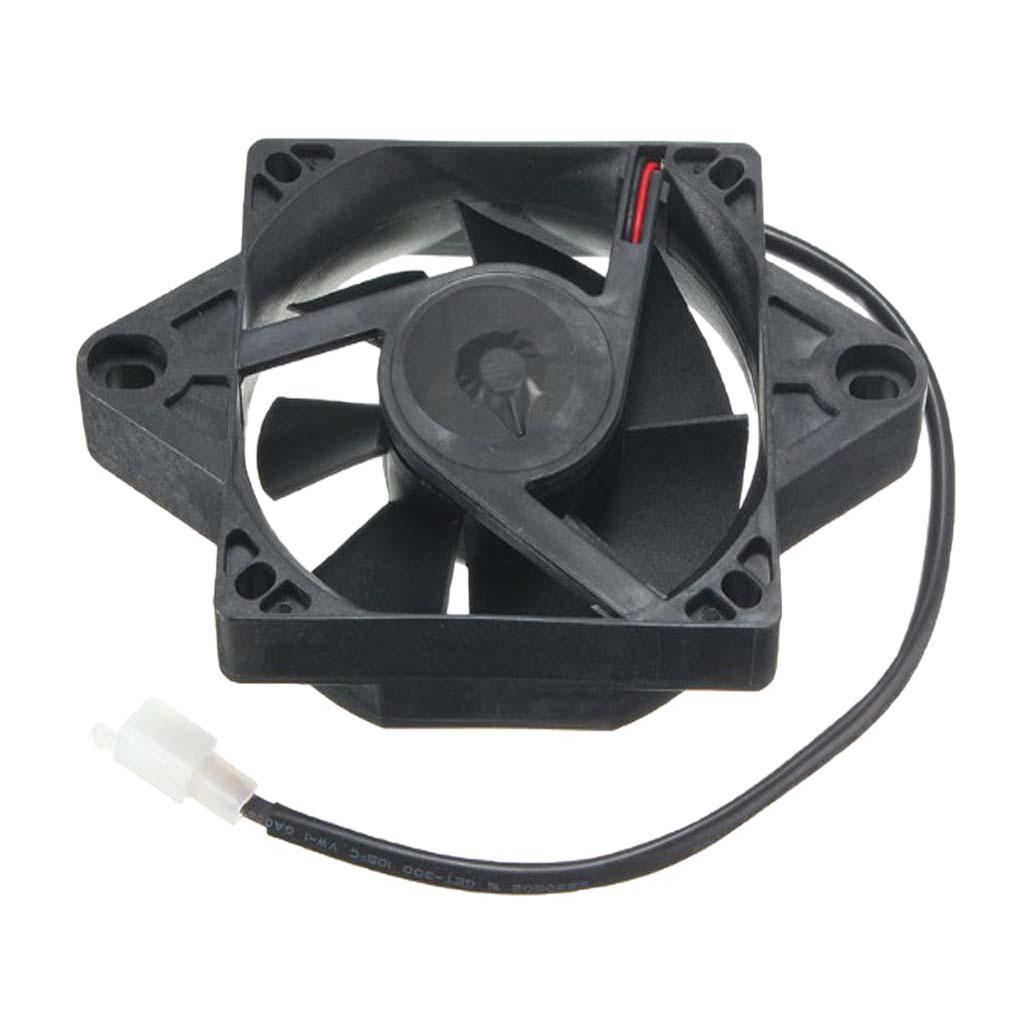 2 Pieces 12V Electric Engine Cooling Fan Radiator Motorcycle ATV 150-250cc
