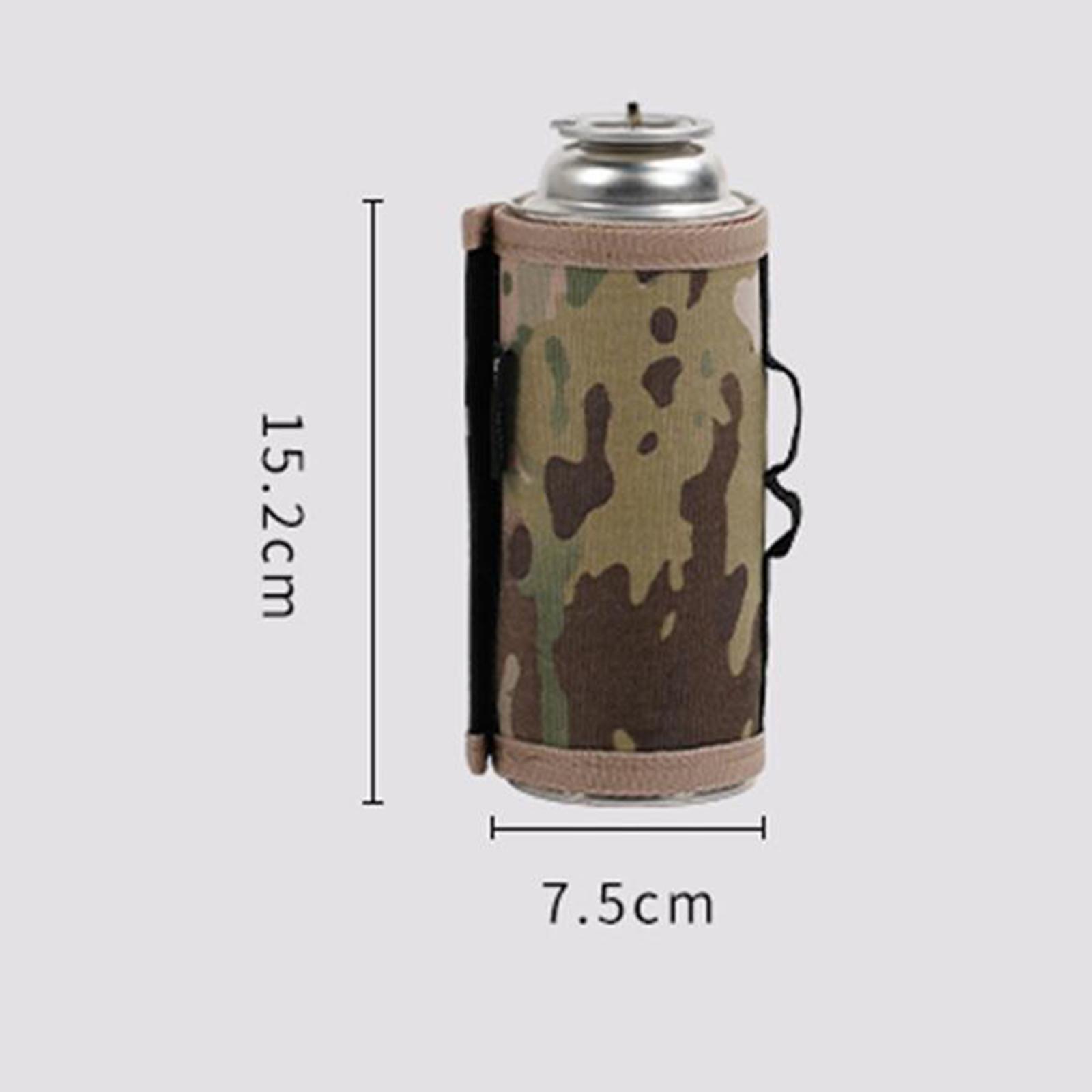 Portable Gas Tank Protector Cover Fuel Cylinder Canister Storage Bag Anti Drop Gas Tank Holder for Outdoor Hiking Camping Cooking Supplies