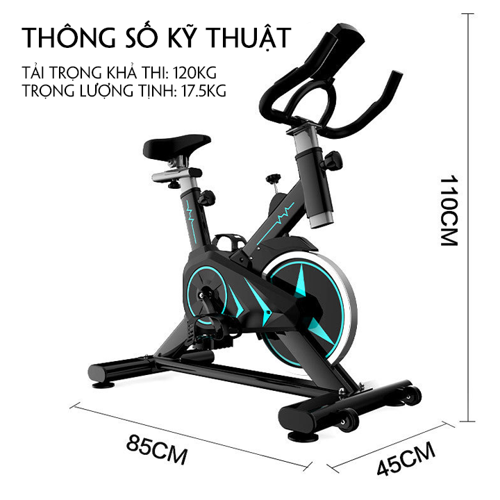 Xe đạp thể dục tại nhà khung carbon bánh xe từ tính siêu im lặng, Xe đạp thể thao