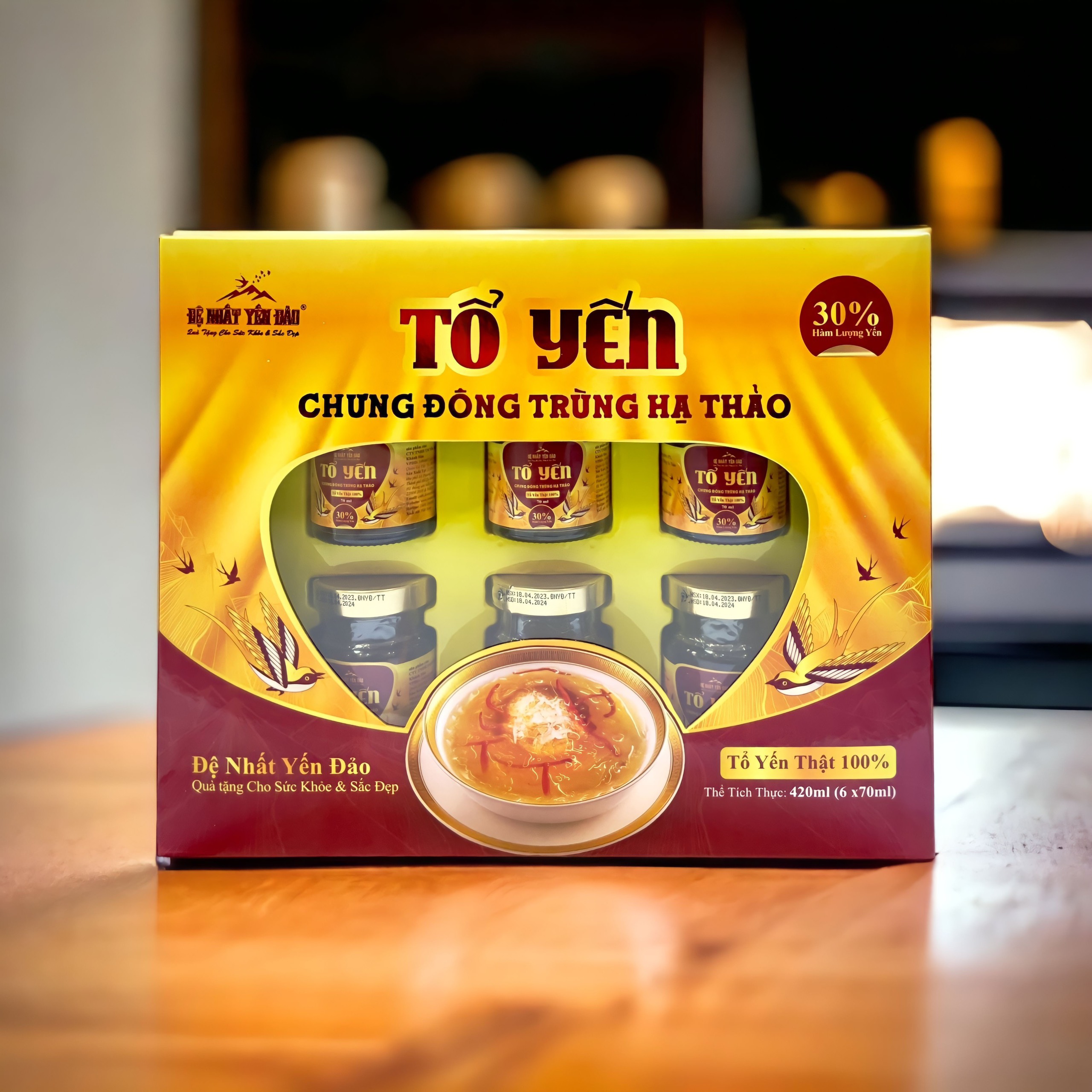 TỔ YẾN CHƯNG ĐÔNG TRÙNG HẠ THẢO - ĐỆ NHẤT YẾN ĐẢO - BỒI BỔ SỨC KHỎE - TĂNG CƯƠNG HỆ MIỄN DỊCH - TỐT CHO PHỔI - ĐẸP DA - CHỐNG LÃO HÓA KÉO DÀI TUỔI THANH XUÂN