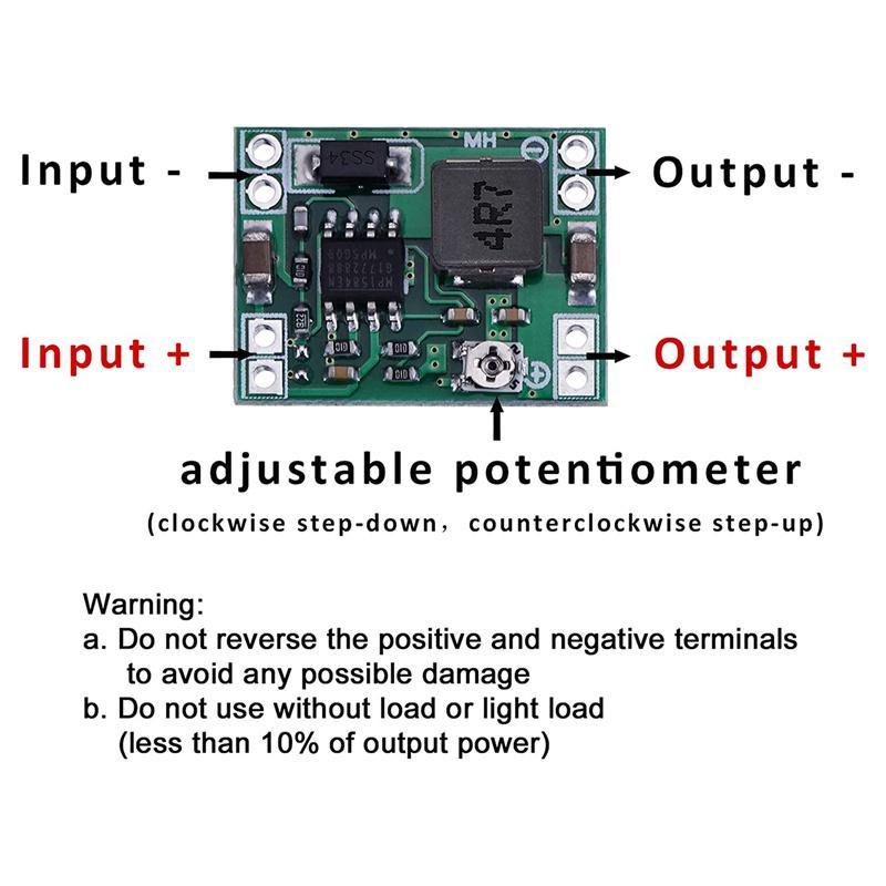 12 Mô Đun Hạ Áp MP1584 DC-DC 3A Thay Thế Cho Arduino LM2596 24V 12V 5V 3V
