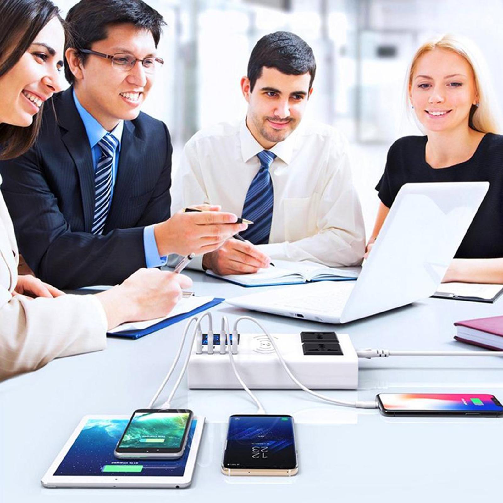 Multiple USB Charger 40W/8A Desktop Charging Station for Phones and More