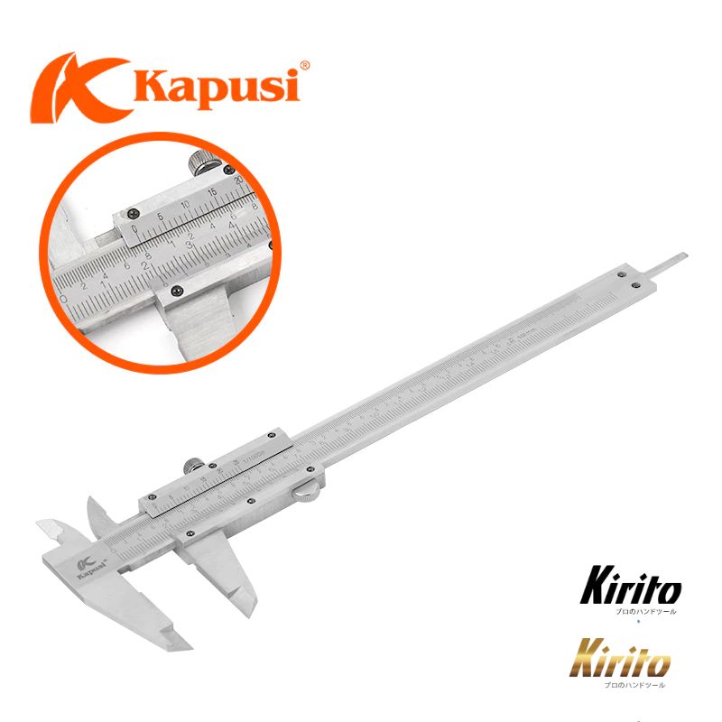 Thước kẹp điện tử cao cấp hãng Kapusi Nhật Bản. Độ chính xác cực cao, thân làm bằng théo không rỉ