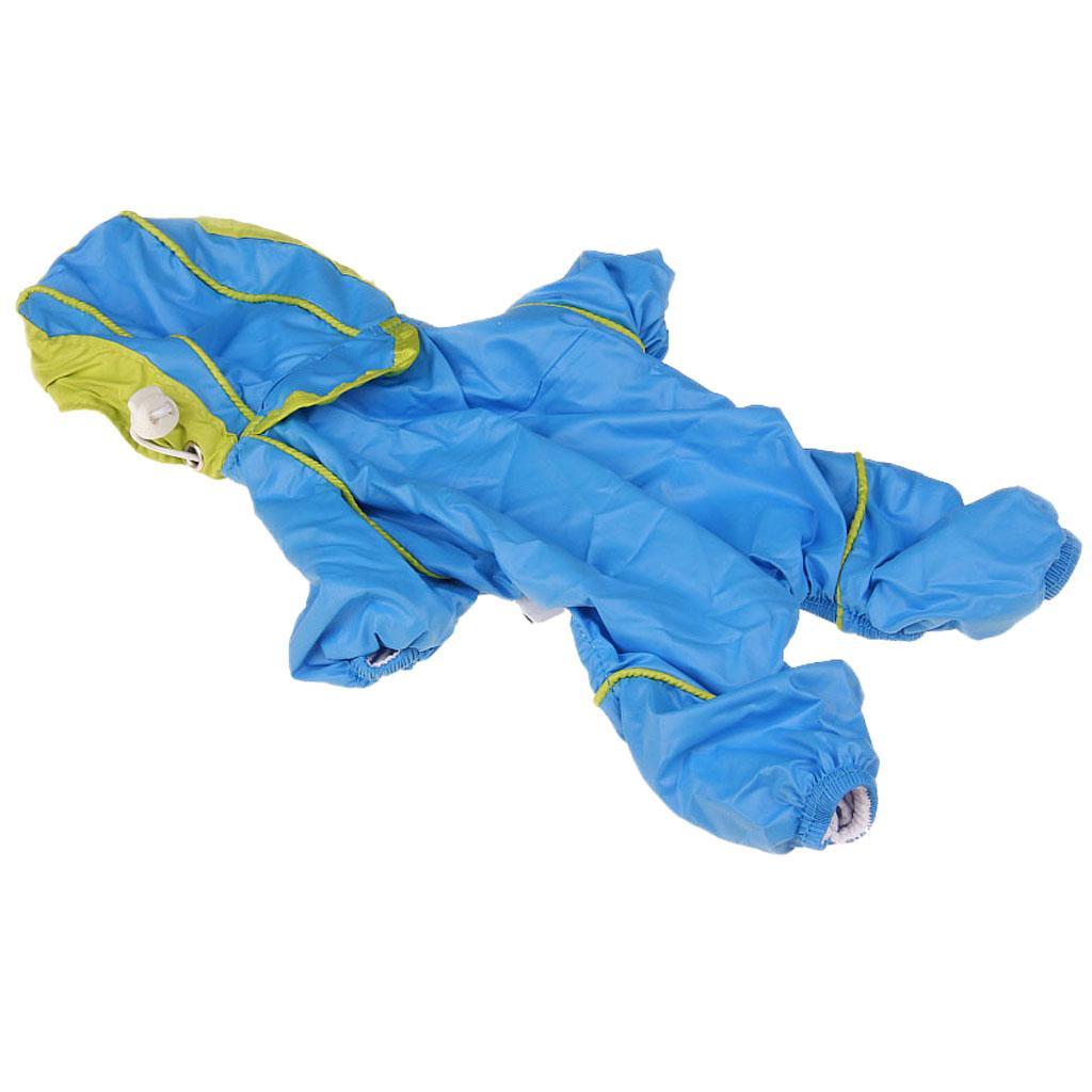 Waterproof Four Legs Clothing Dog Raincoat Jacket Coat