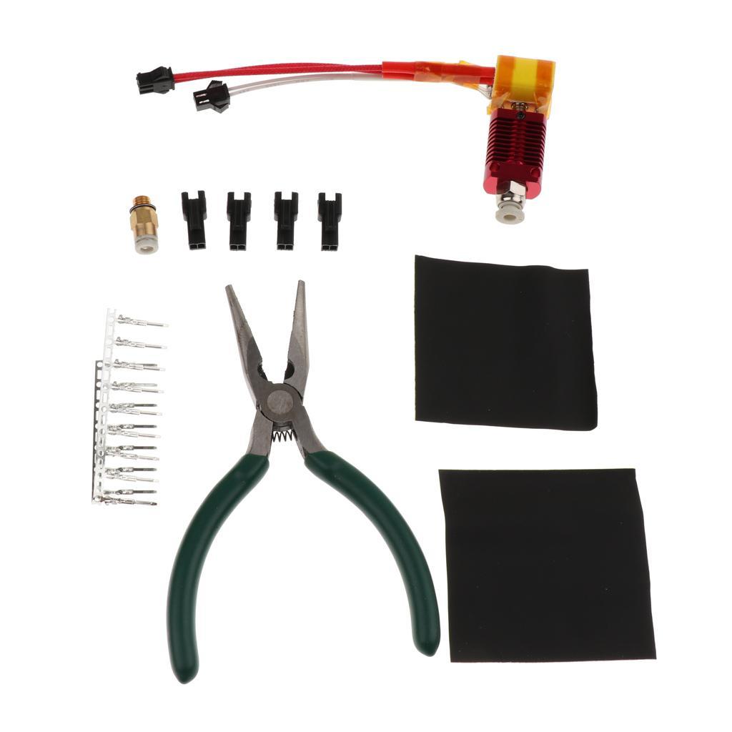 1 Piece 3D Printer Nozzle Kit Upgrading Extruder Hot End Assembled for CR-10, CR-10S