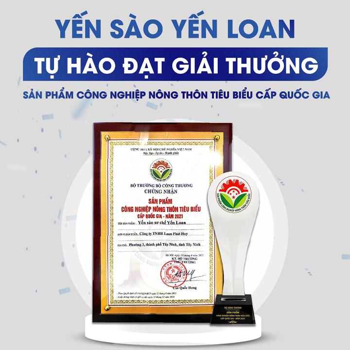 Tổ Yến Sào Tinh Chế Loại 1 Yến Loan - Hộp 1 Tổ 7g Yến Sào Nguyên Chất Cho Trẻ Em Và Người Lớn Tuổi Làm Quà Tặng