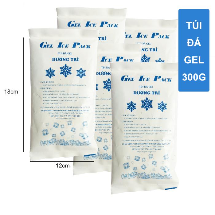 Combo 5 Túi Đá Gel (Đá Khô) 300g Giữ Lạnh Bảo Quản Thực Phẩm, Hải Sản, Socola