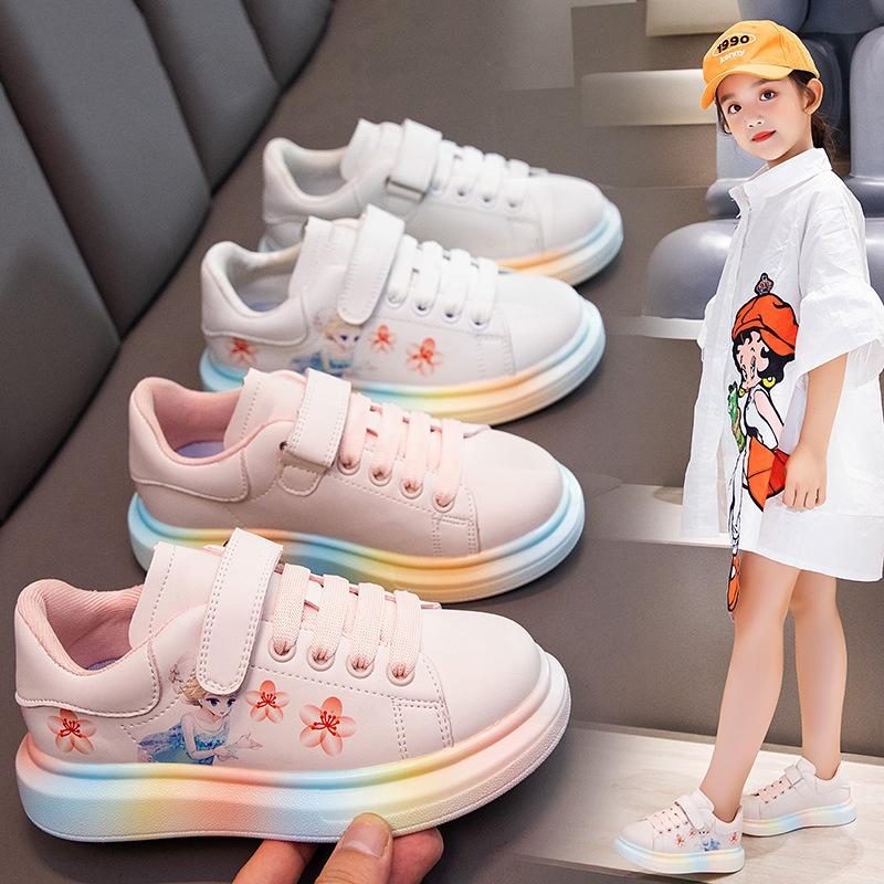 Giày thể thao cho bé gái Giày Elsa công chúa trẻ em từ 3-14 tuổi đàn hồi kháng khuẩn kiểu dáng thời trang