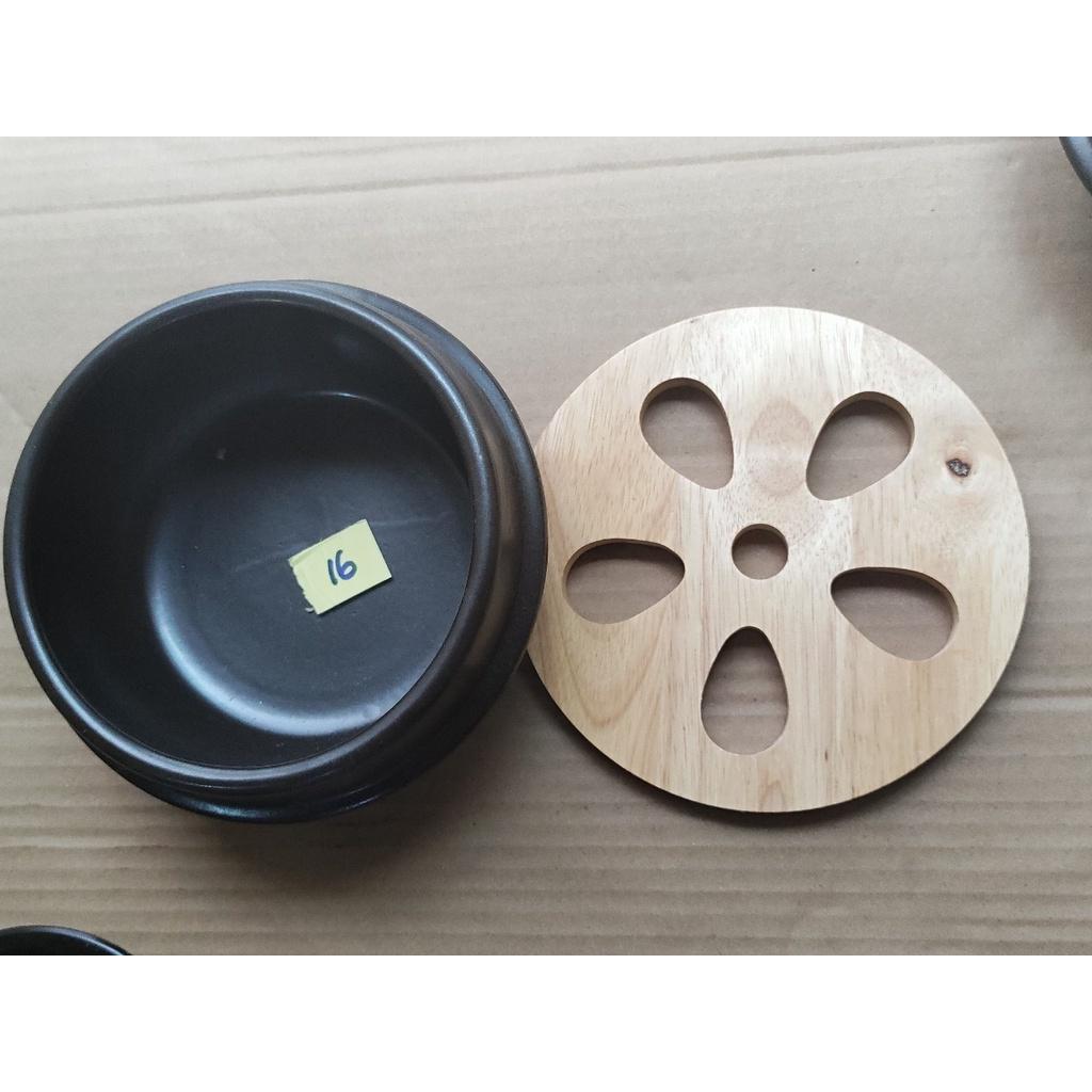 Đế gỗ lót nồ đất thố đất đường lính đế 18cm