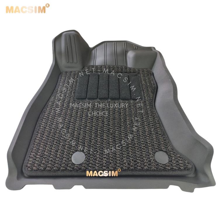 Thảm lót sàn xe 2 lớp ô tô Subaru Forester 2018- đến nay Nhãn hiệu Macsim 3W chất liệu nhựa TPE đúc khuôn cao cấp - màu