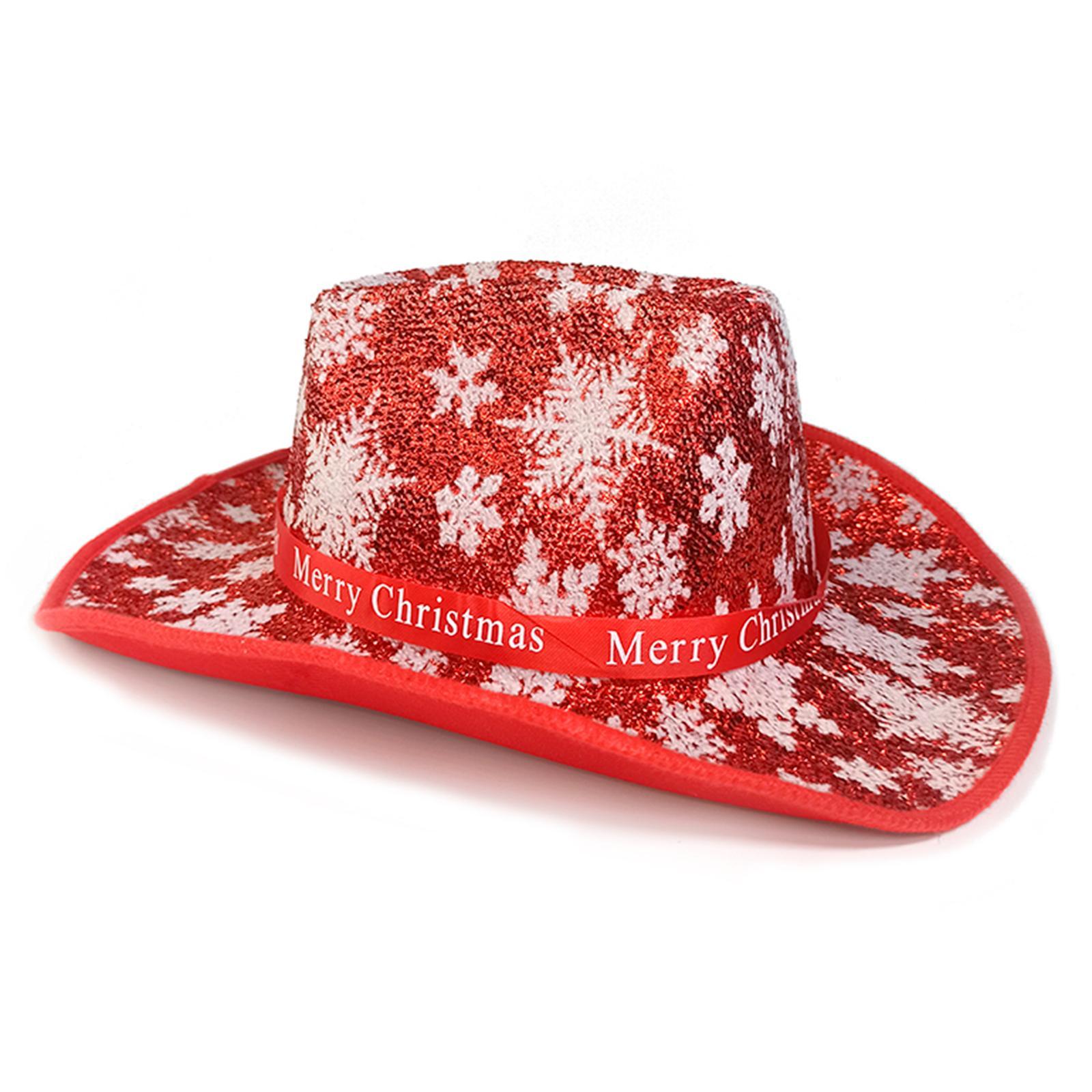 Western Cowboy Hat Wide Brim Cowgirl Hat for Christmas Carnival Costume
