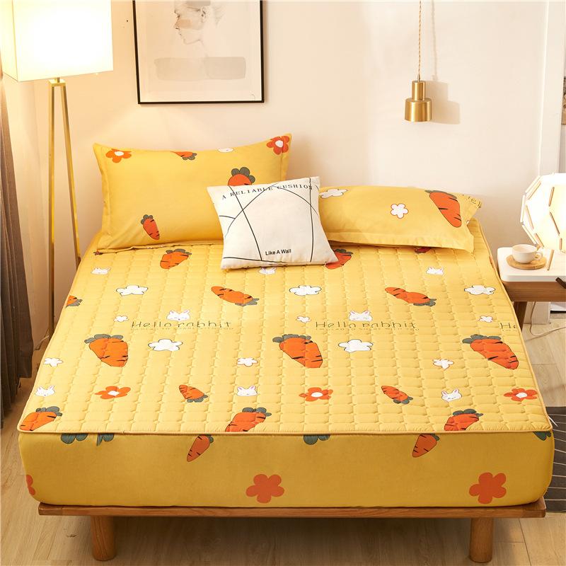 Làm Dày Mền Chần Gòn Bọc Nệm Vương Hoàng Hậu Chần Gòn Giường Lắp Giường Chống Vi Khuẩn Không Thấm Giường Miếng Lót