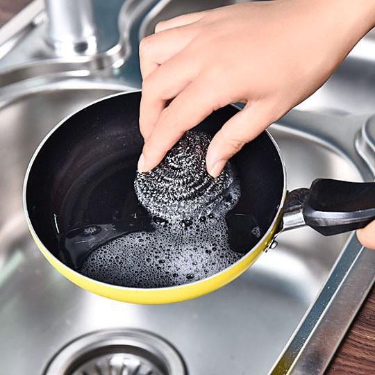 Vỉ 6 Miếng Cước Sắt( cước thiết) Chùi Nồi 88137 KHO SỈ GIÁ GỐC