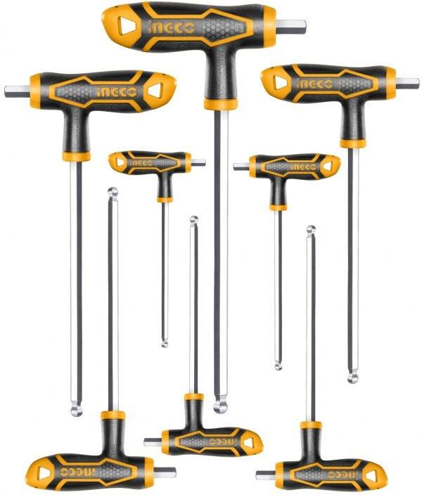 BỘ 8 CHÌA LỤC GIÁC TAY CẦM CHỮ T - HÀNG CHÍNH HÃNG