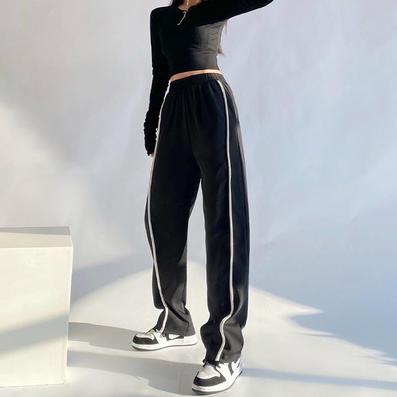Quần Nỉ Ống Rộng Lưng Cao Dáng Suông, Quần Thể Thao Unisex Zinti QD29
