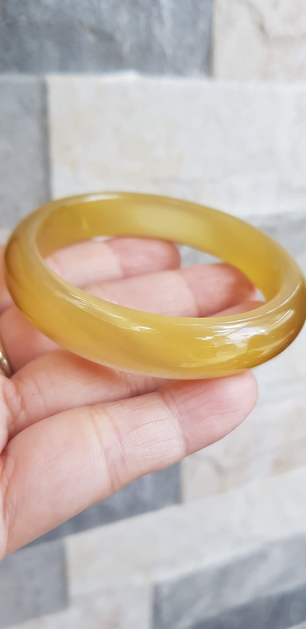 Vòng Nữ Bản Hẹ Mát mèo Vàng nhẹ Ni 53mm x Cao 7mm x dầy 7mm Nữ 50kg - 55kg Hợp nữ mệnh thổ mệnh kim mệnh thuỷ ạ