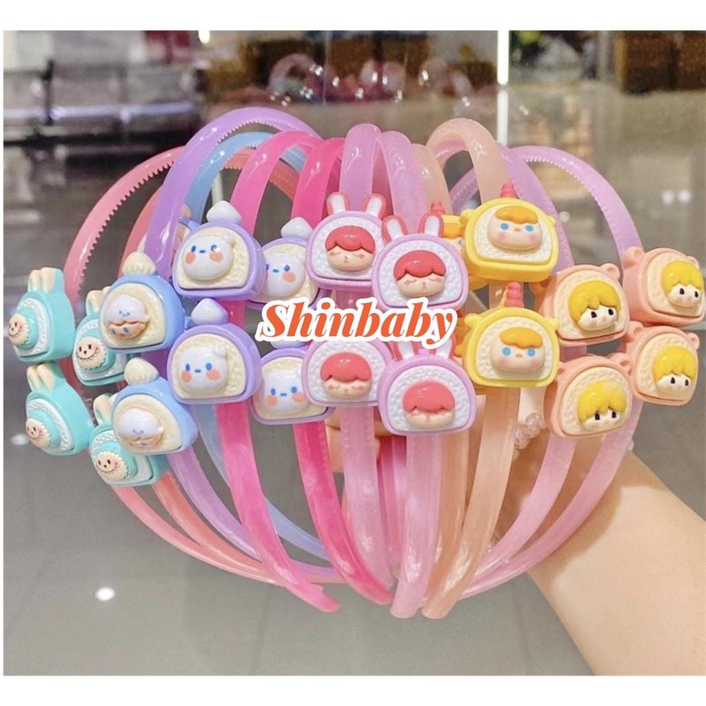 Set 2 bờm tóc băng đô cài tóc siêu cute nhiều hình dễ thương cho bé gái