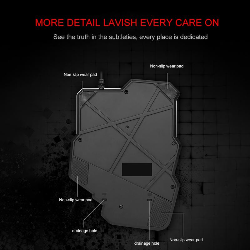 Một Mặt Có Thể Lập Trình RGB Backlit Keybard 35 Phím Di Động Cơ Mini Đèn Bàn Phím Bàn Phím Cho Máy Tính Bảng Máy Tính Để Bàn