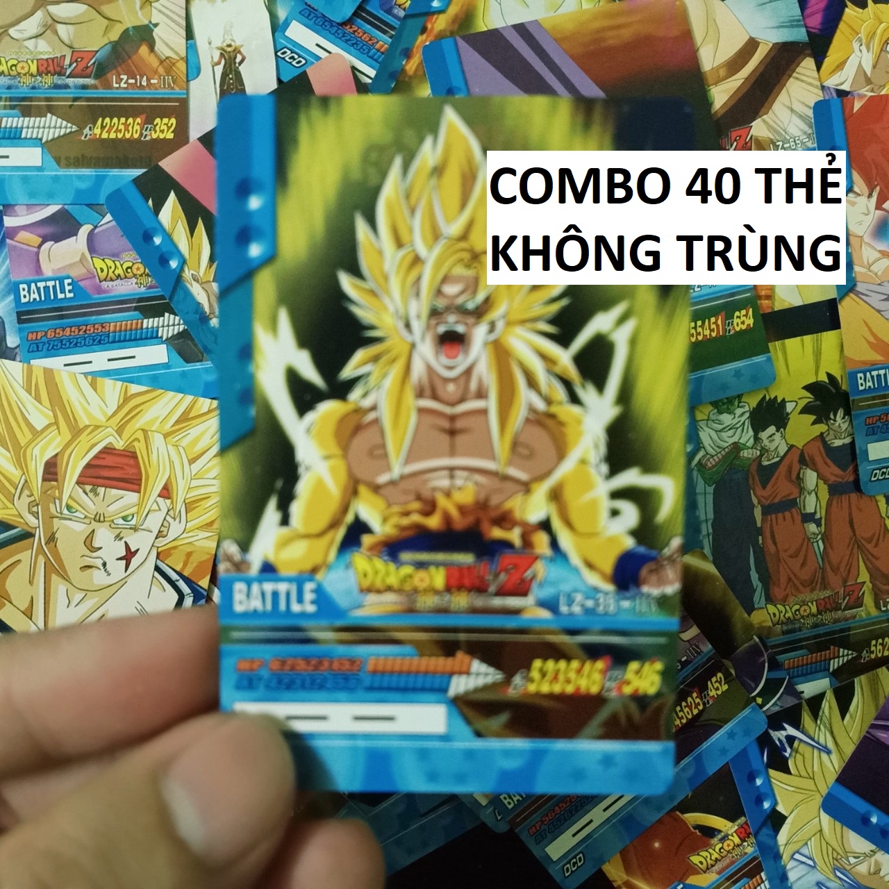 1459 Tổng hợp Thẻ Bài Dragon Ball giá rẻ Combo 40 thẻ 7 viên ngọc rồng loại tốt kam kết không trùng