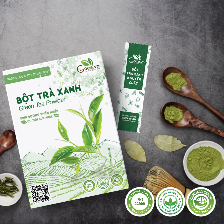 Bột trà xanh nguyên chất Goce - 72g