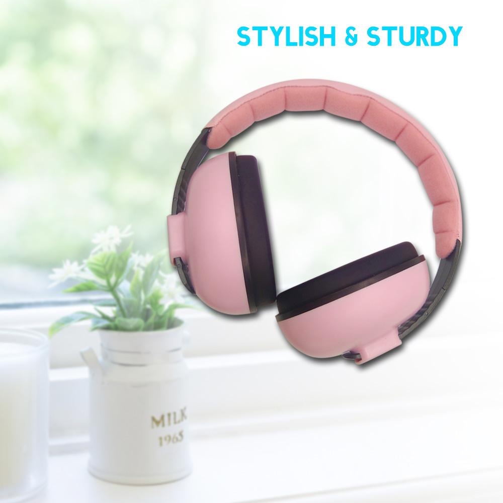 Bịt tai bảo vệ thính giác cho trẻ em với tai nghe chống ồn 21dB NRR, kiểu dáng thời trang.