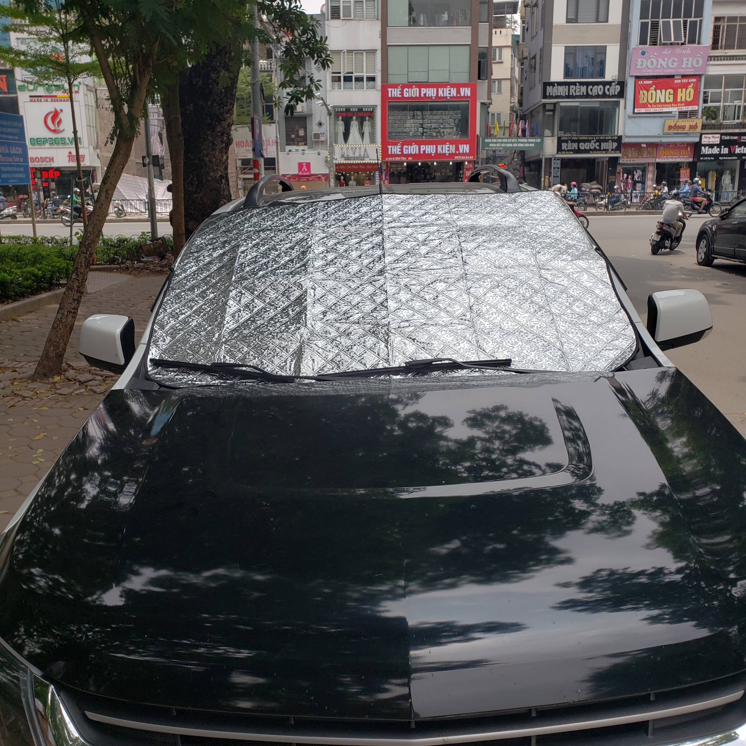Bạt che nắng kính lái Ô tô, Xe hơi tráng nhôm