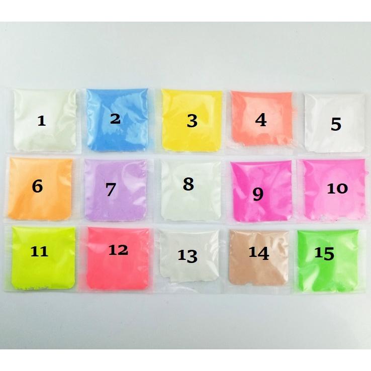 Bột dạ quang đóng túi 10gr làm trang trí sa bàn, tiểu cảnh, epoxy, DIY