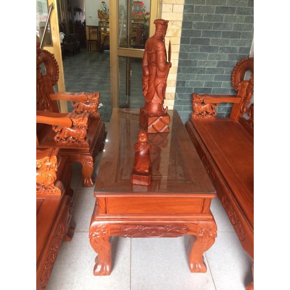 Bộ bàn ghế Rồng Khuỳnh Nghê Đỉnh gỗ Gõ Đỏ