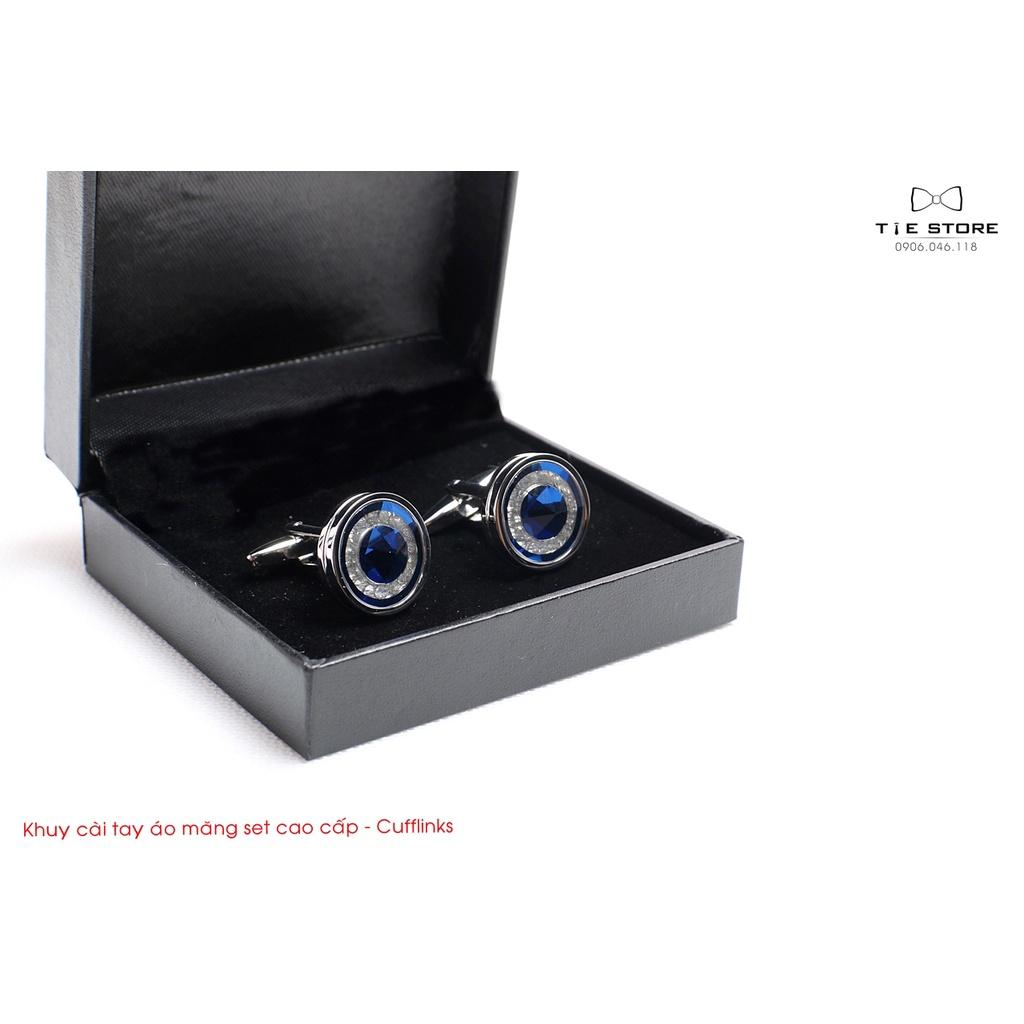 KHUY MĂNG SÉT CAO CẤP - Cufflinks tròn